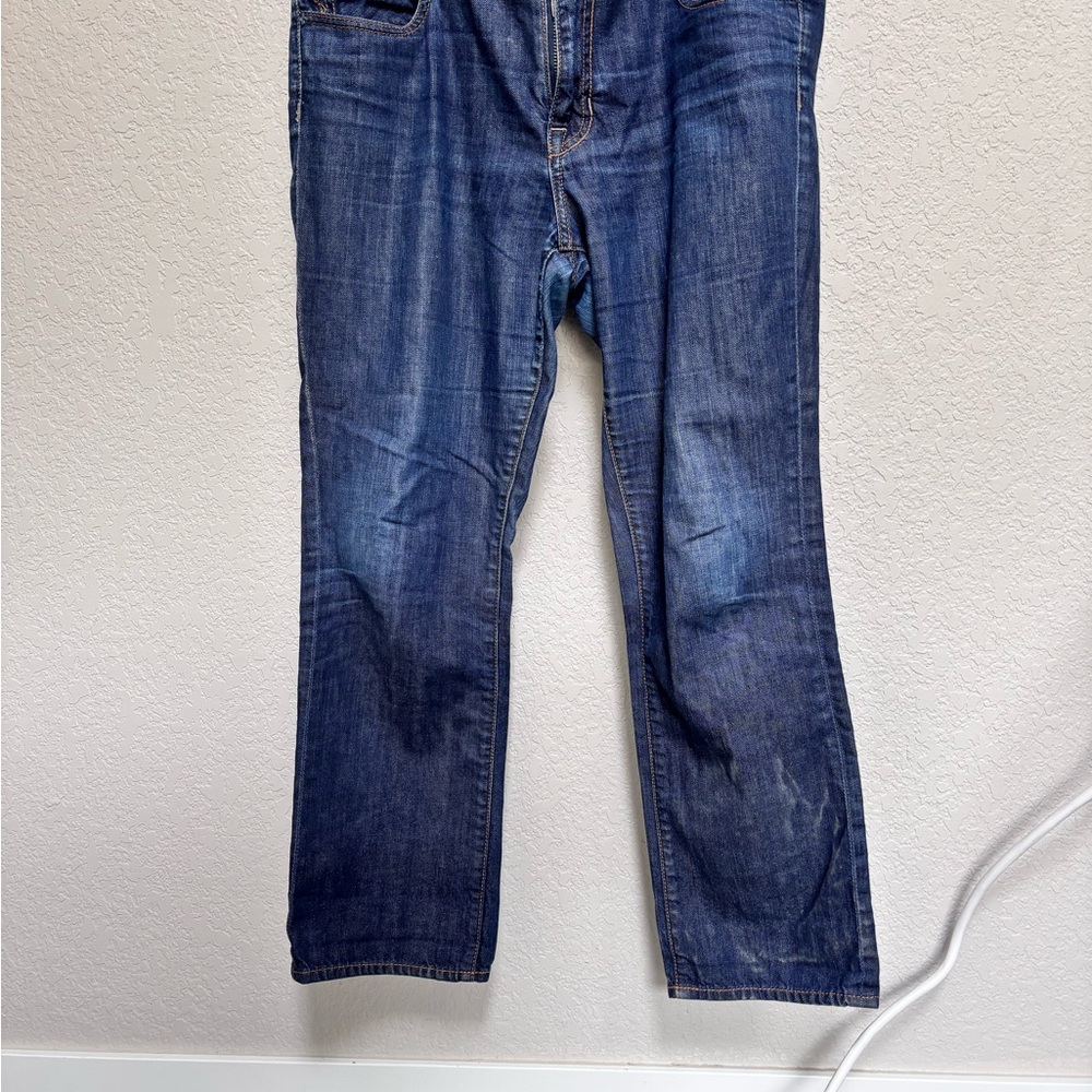 Classic Blue Straight Leg Denim Jeans